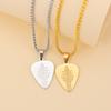 Guitar Plectrum Pendant Necklace Engraved Pendant Musician Necklace Jewelry