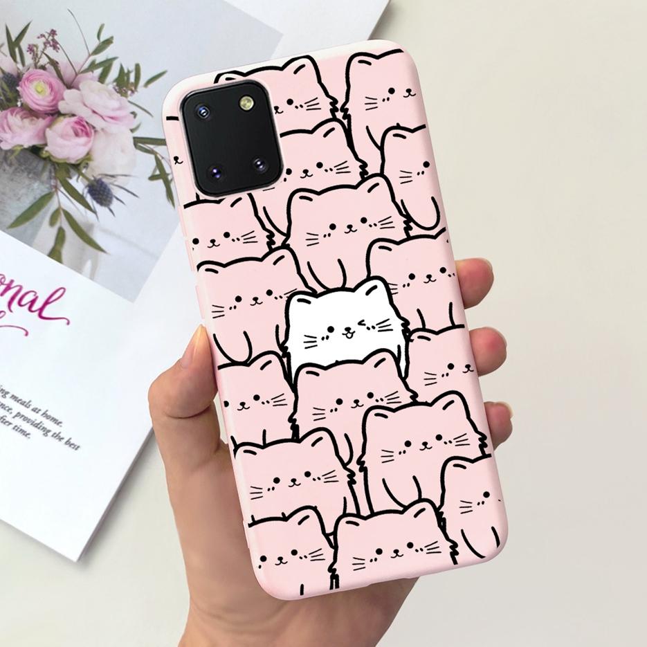 For Samsung Galaxy Note 10 Lite Case Cute Candy Painted Cover Soft TPU Phone Case For Samsung Note10 Lite Galaxy S10 Lite Bumper
