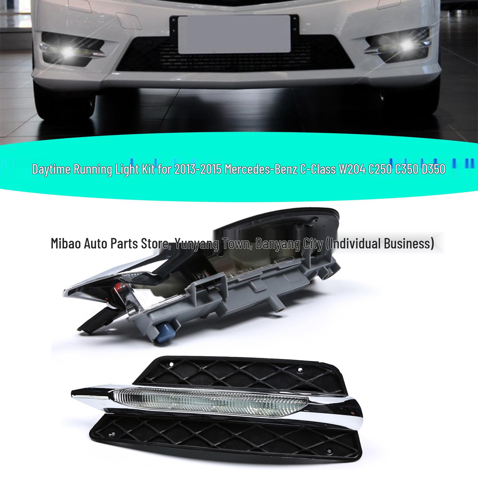 

2013-2015 Mercedes C-Class W204 C250/C300 Daytime Running Light Kit Left Side