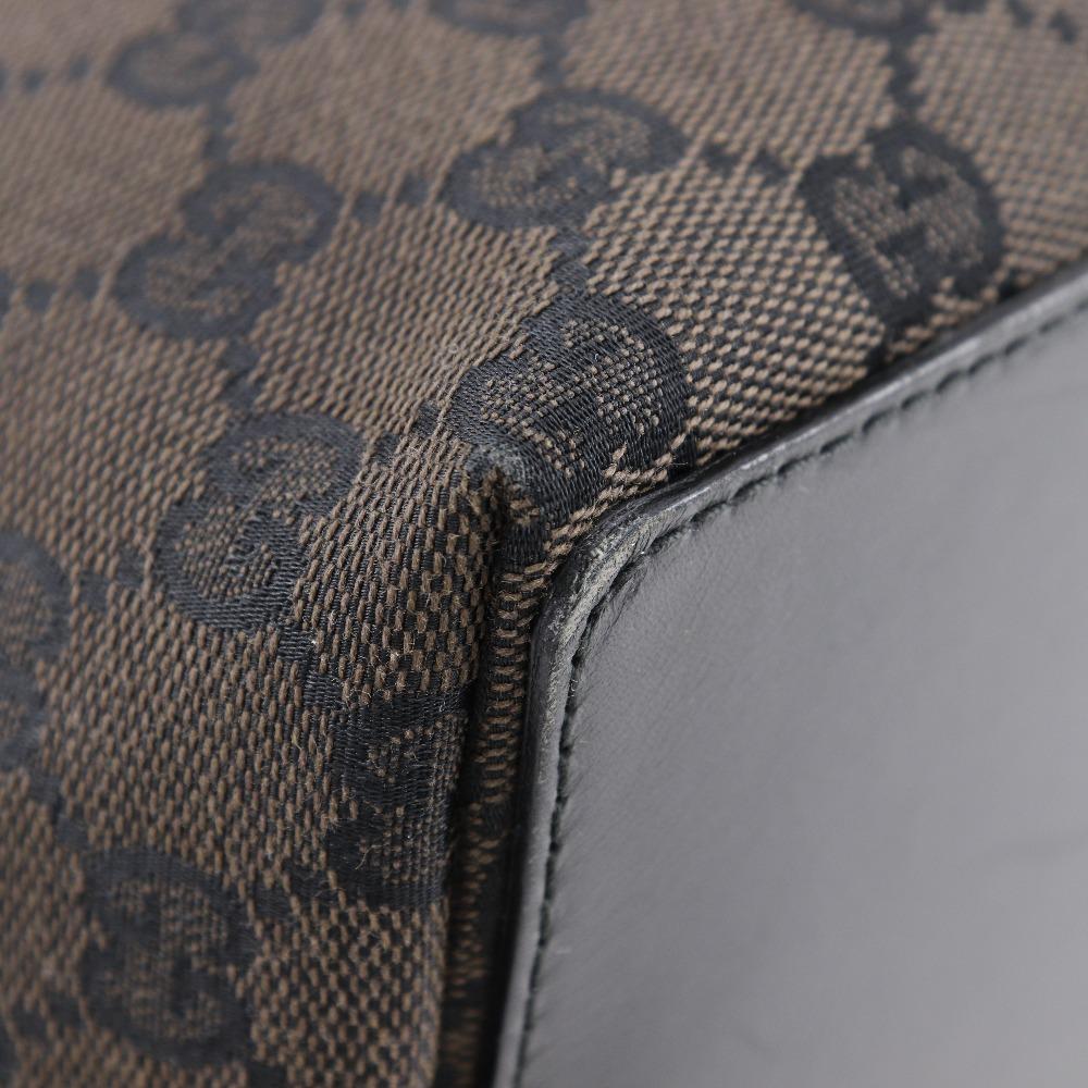 GUCCI Tote Bag 002.1098 Brown GG canvas unisex Used