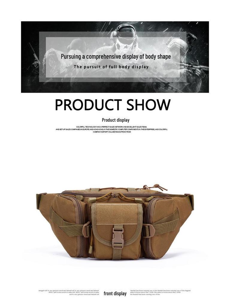 Geantă multifuncțională unisex de camuflaj pentru talie și piept pentru sporturi în aer liber și modă