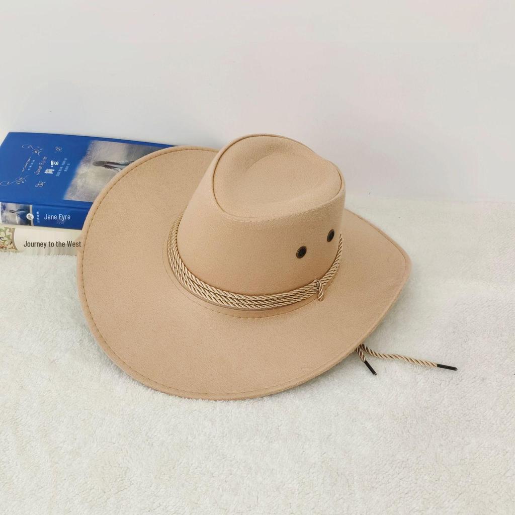 Vielseitiger Sonnenhut mit breiter Krempe - Reise- und Strand-Fedora im Cowboy-Stil