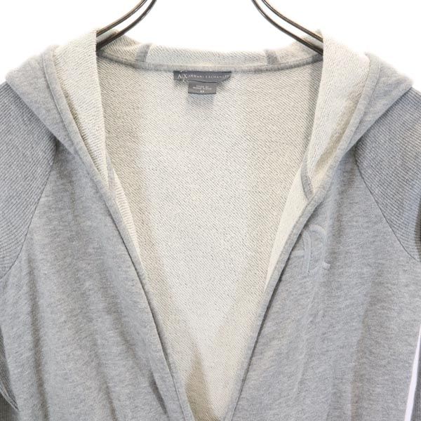 Armani Exchange Long Sleeve Long Zip Hoodie XS Gray Women Used