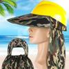 Construction Hard Hat Sun Shield For Safety Helmet Neck Protection Mesh Reflective Stripe Quick Install Universal Fit Work Gear