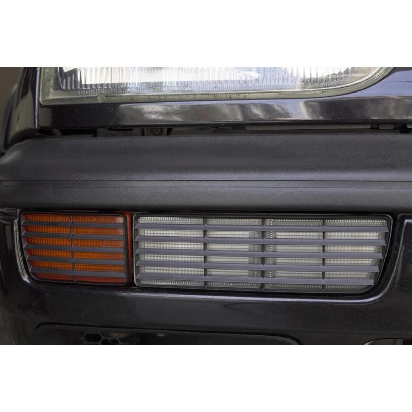 Front Bumper Side Reflector Grille Trim Cover,Left & Right Complete Set Replacement for VW Golf GTI MK3 Vento Jetta VR6