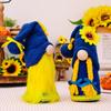 Spring Sunflower Colorful Gnome Plush Doll Ukrainian Style Adorable Gift Decorative