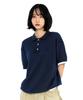 XTONZ Xtk181 Colored Layered Collar Knit (Navy)