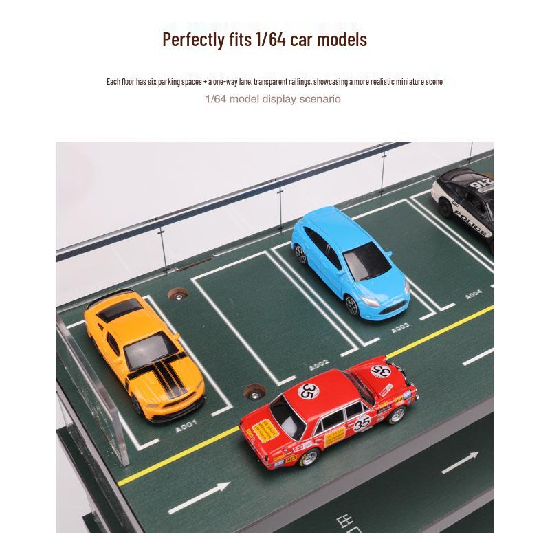 1:64 Die-cast Car Parking Garage and Display Rack