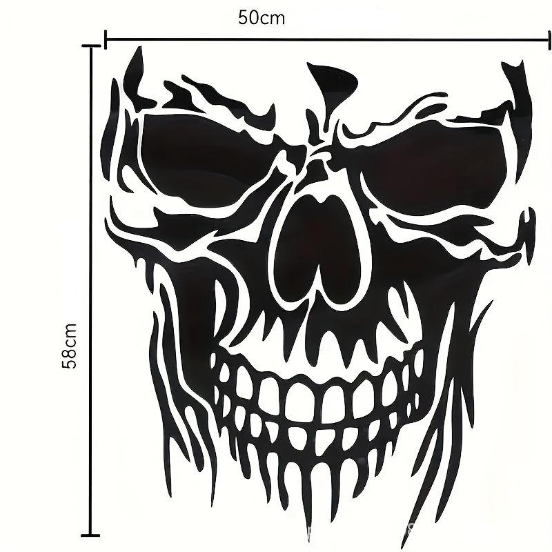 Halloween Skull Ghost Vinyl Stickers for Smooth Surfaces