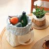 1pc Portable Lunch Bag With Drawstring Bento Storage Bag with Pocket Office Students Food Storage Bag Simple Japanese Style