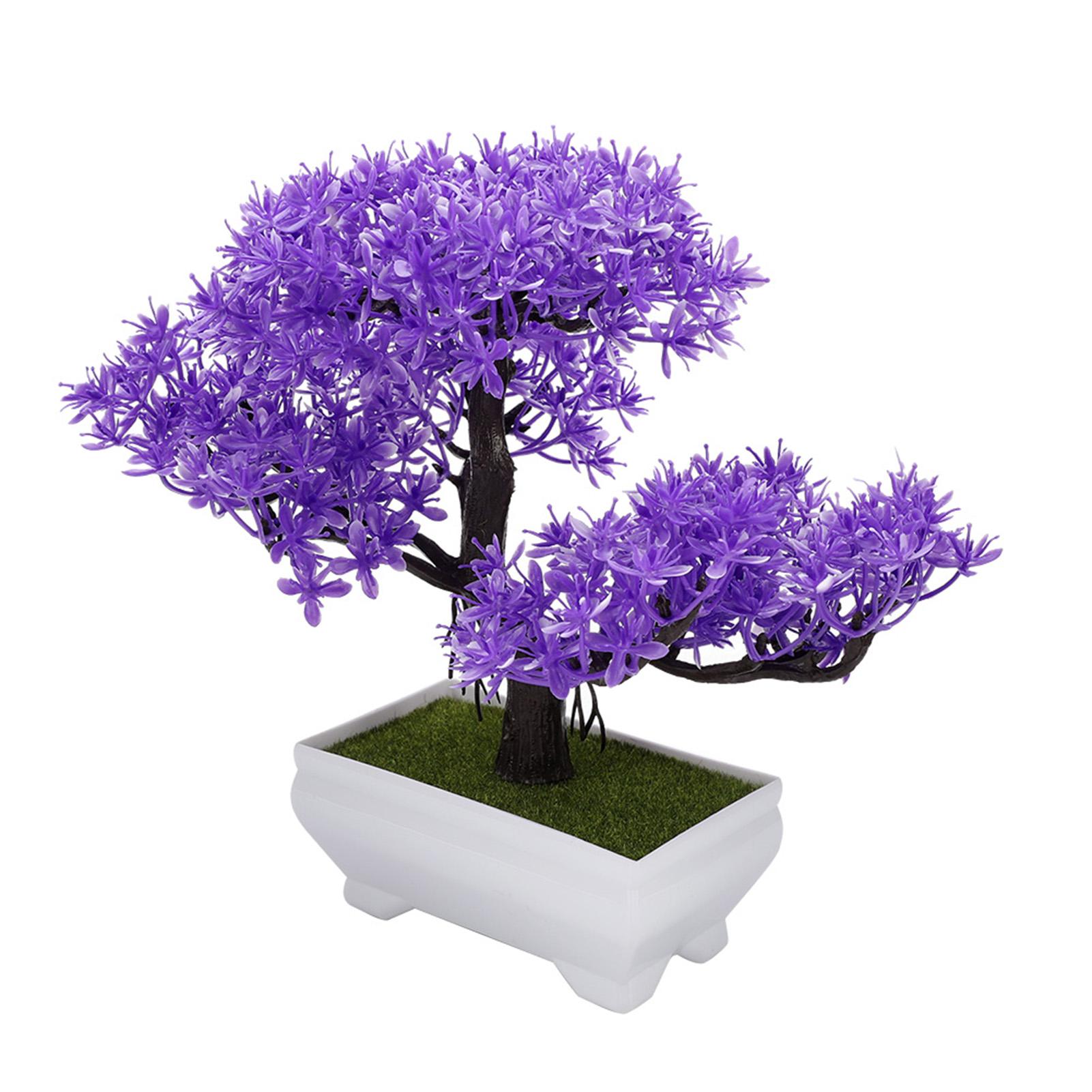 

Artificial Bonsai Fake Blossom Flower Potted Plant Home Office Decor зелёный