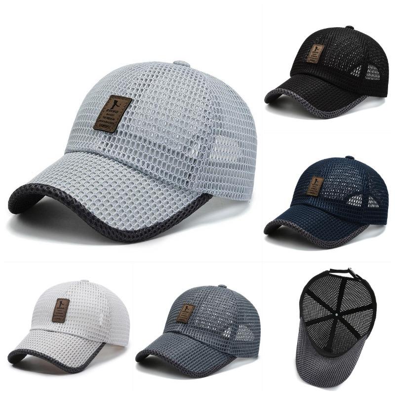 Summer Breathable Mesh Hat For Men And Women Outdoor Sun Protection Mesh Hat Hollow Baseball Cap