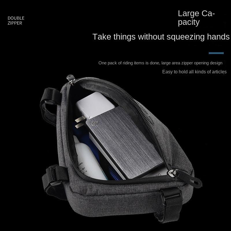 Waterproof Bike Bag Cycling Reflective Handlebar Triangle Bag Bicycle Top Tube Bag Tool Storage Pouch Stem Bag Bike Accessories