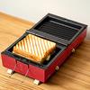 PRISMATE Grilled Hot Sand Maker with 3 Types of Plates and Fun Recipe Book PR-SK033 (RD (Red))