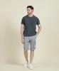 PANICALE Blue Garment Dye Cotton Pocket Daily T-Shirt