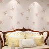 Light Purple 3D Floral Embossed Wallpaper for Bedroom, Living Room, Hotel, or Beauty Salon