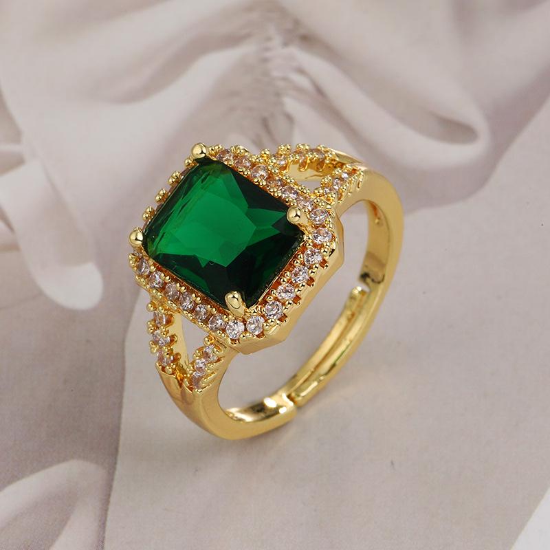 Elegantný nastaviteľný otvorený prsteň so zirkónom pre mužov a ženy – Luxusný a jedinečný dizajn