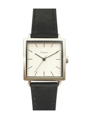 Fragola Watch Sweatproof Belt Square Case Watch Black [Follow] H03321A-1 SV/BK Women's