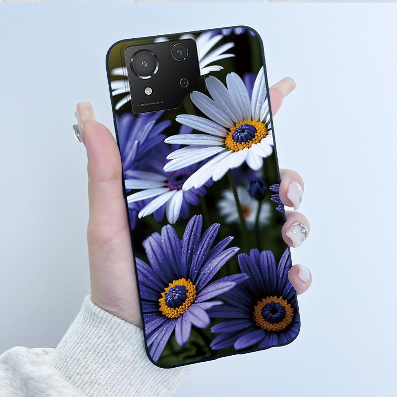 Casing For Asus ROG Phone 8 Phone8 ROG8 Pro Case Luxury Dragon Cute Cool Boys Girls Slim Black Matte Soft TPU Back Protect Cover