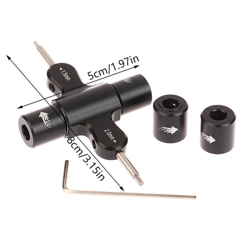 Ratcheting Wrench Bearing Tool 1.5mm/2mm Screwdriver Release Propellers Motor Tool For Quadcopter Drones Car