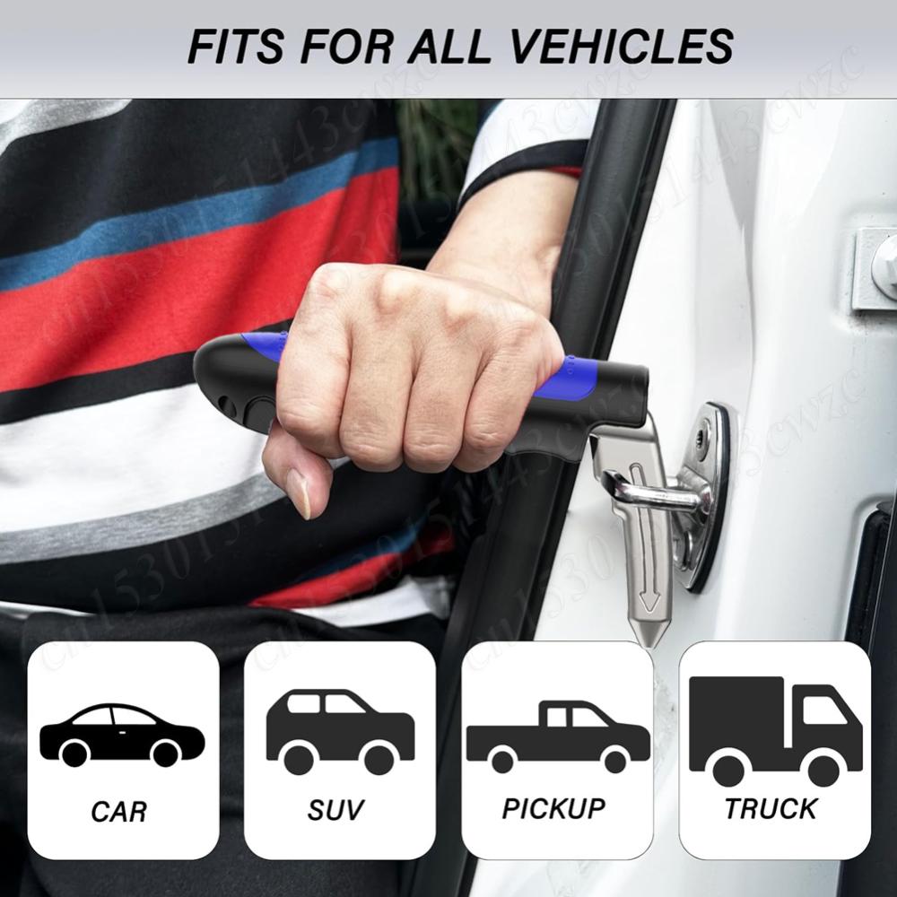 Vehicle Support Handles Car Door Assist Handle 2 In 1 Elderly Vehicle Standing Support Window Breaker Auto Support Door Handle