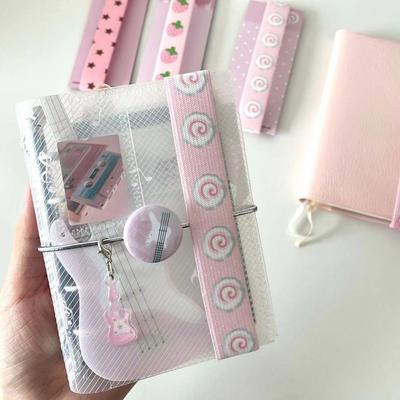 Creative Adjustable Notebook Straps Loose-leaf Notebook DIY Decoration Band Binding Rope Cute Star Binder Strap for Scrapbookin