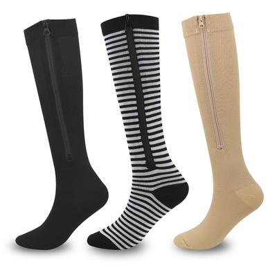 Outdoor Compression Zipper Cycling Socks with Toe Cover