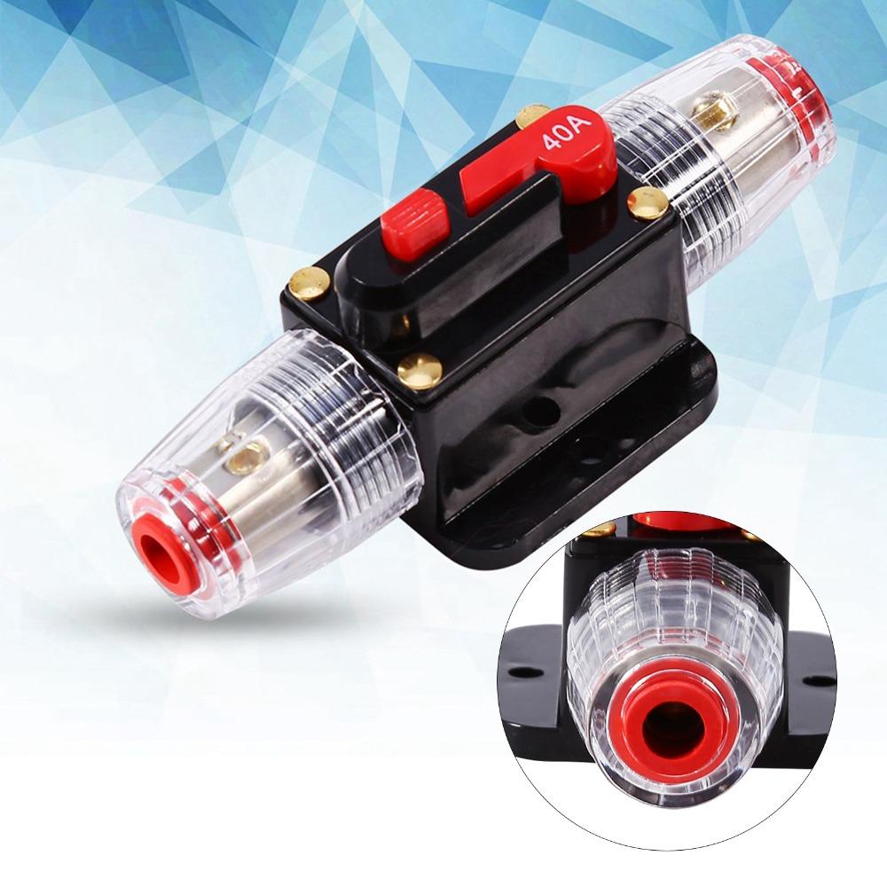 Schutz Reset 40A Sicherungsautomat 12V~24V Praktischer Sicherungsautomat Rücksetzbar Einfache Bedienung Elektrischer Trennschalter Ampere