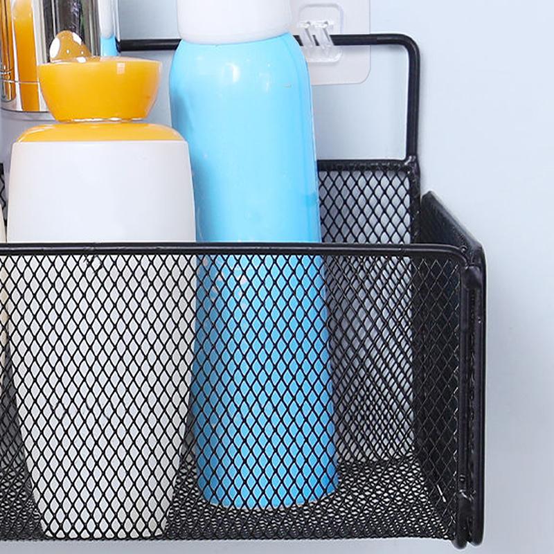 1PC Kitchen Shelf Condiments Spice Punch-Free Drain Basket Kitchen Wall Mounted Student Dormitory Storages Racks