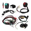 ATV Harness - Qiilu Wiring Harness, Wiring Harness Solenoid Coil Rectifier CDI Kit Fits 50 70 110 125 ATV Quad Bikes