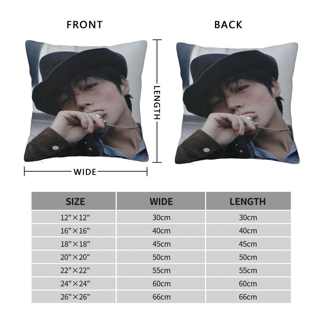 Federa Cuscino Regalo Fan Park Ji Hoon Stampa Merch Copricuscino Federe Cuscino Arredamento Casa con Zip Multitaglia