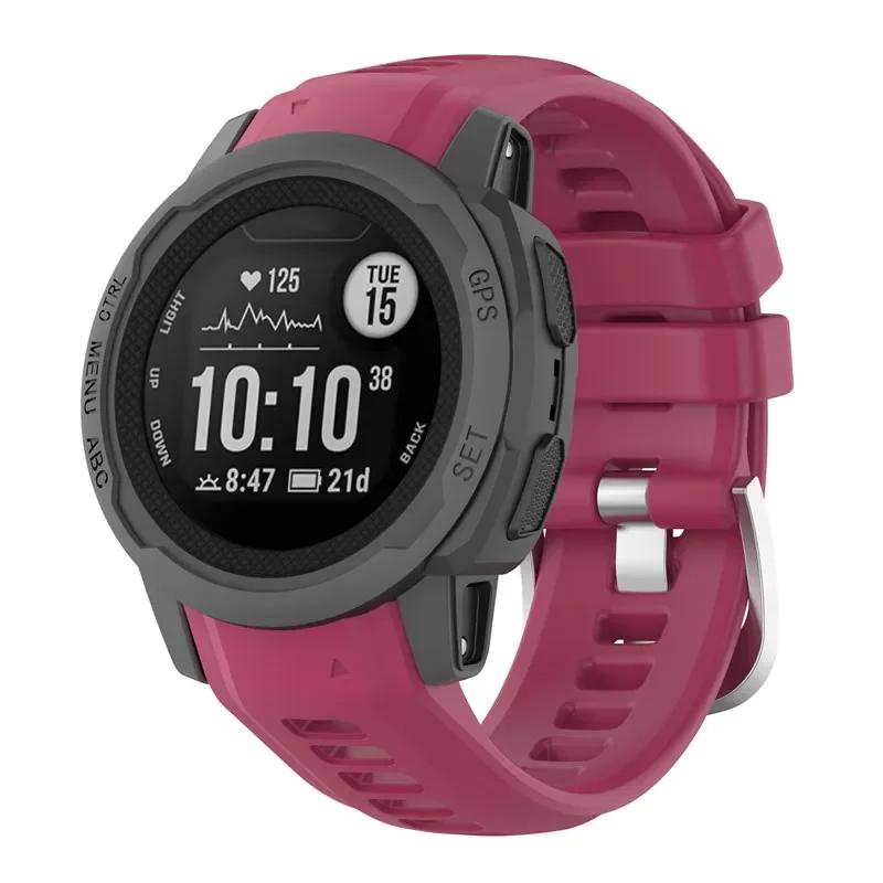 Řemínek pro chytré hodinky Garmin Instinct 2s Měkký silikonový náhradní náramek pro Garmin Instinct 2s řemínek