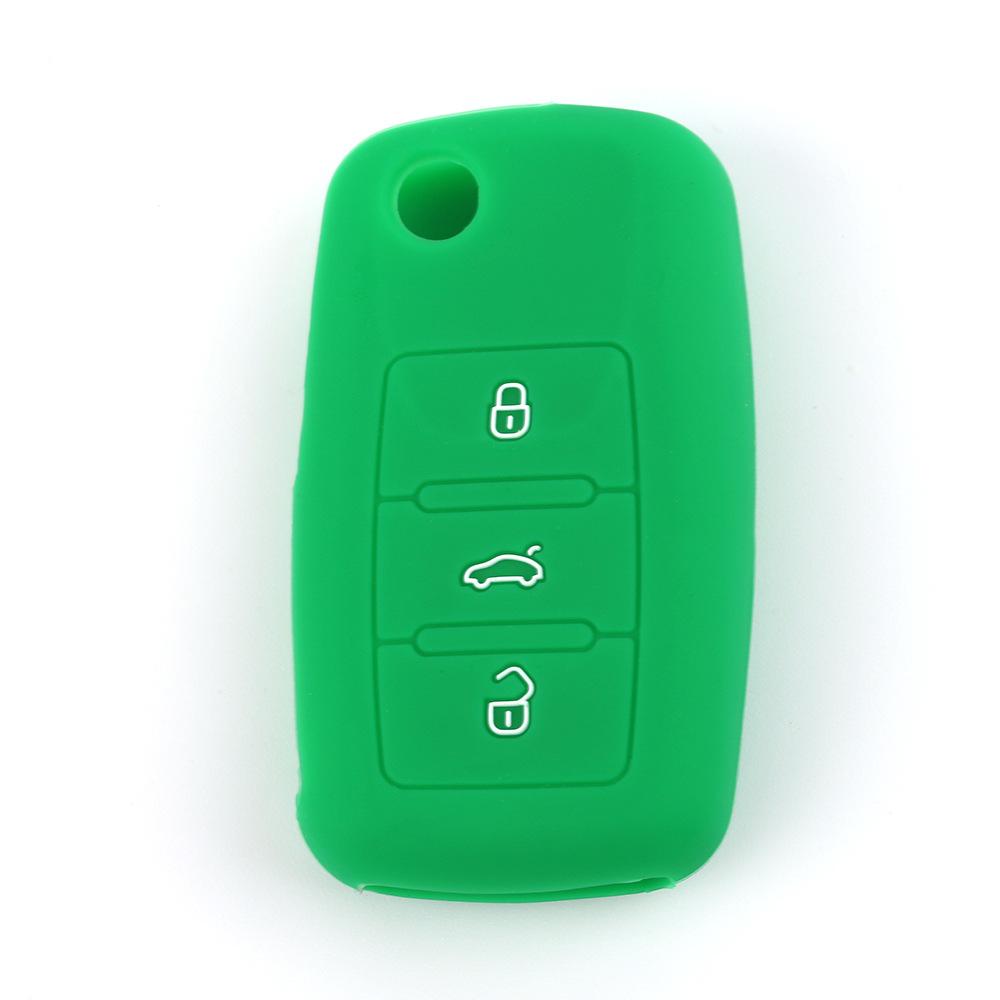 Suitable for Volkswagen Lavida Jetta Drip Silicone Key Cover Santana Soft Key Bag Sagitar Remote Control Protective Cover