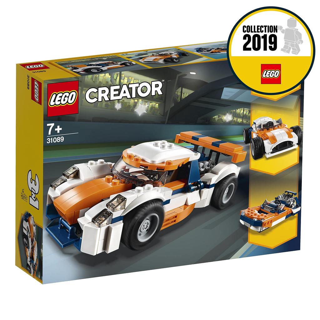 LEGO Creator Sunset Race Car 31089 Educational Building Blocks Toy for Girls and Boys