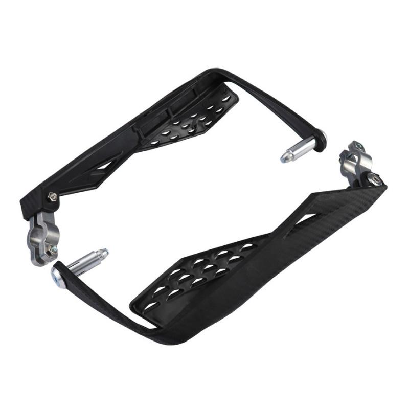 2 Stück 22mm Motorrad Lenker Handschutz Protektor Karbonfaser Muster Schwarz