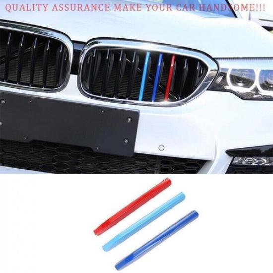 For BMW 5 Series M5 2018-2023 3-Colors Front Center Mesh Grille Grill Strip Trim
