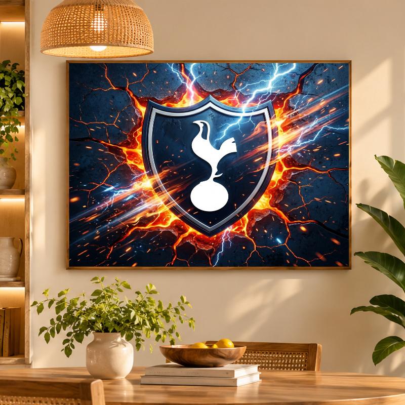 5D Diamond Painting Tottenham Hotspur DIY Full Drill Diamond Art Kit Home Decoration