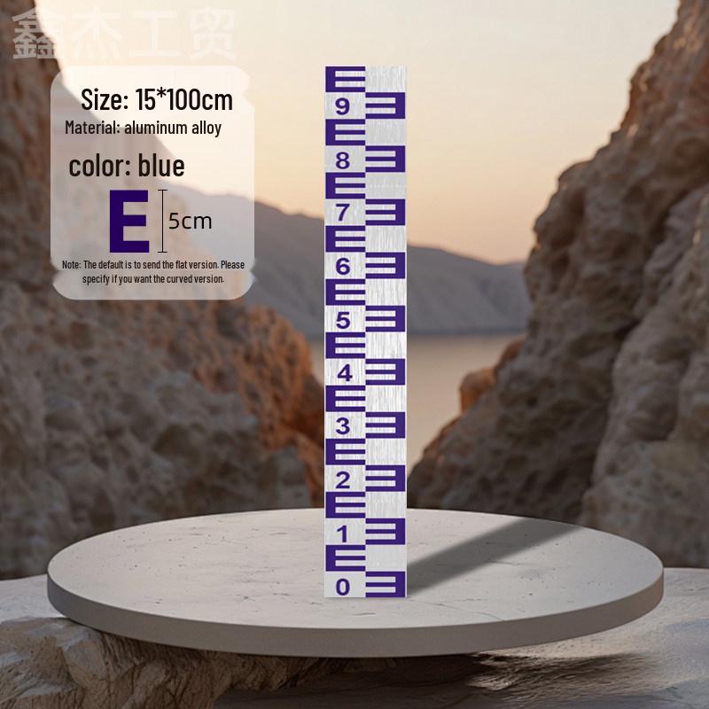 Stainless Steel & Aluminum Water Depth Measuring Ruler