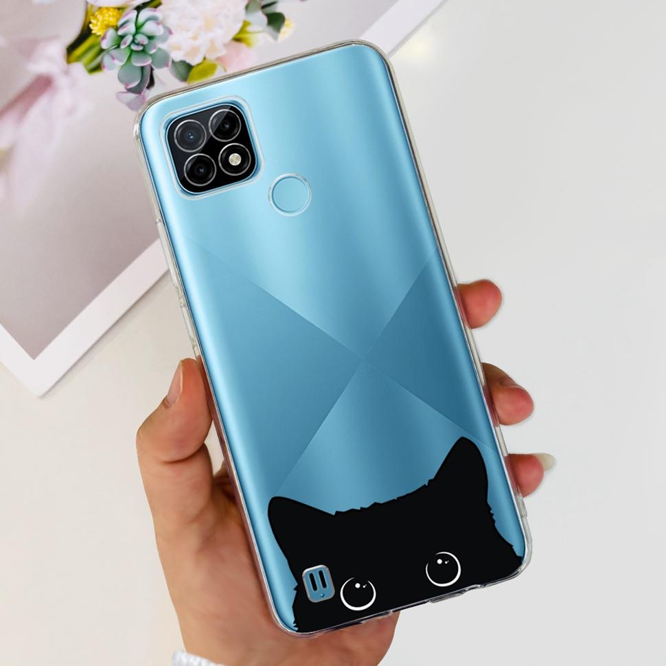 For Realme C21Y Case RMX3261  RMX3263 Cute Cartoon Cover Soft Silicone Phone Case For Realme C 21Y C21Y Bumper