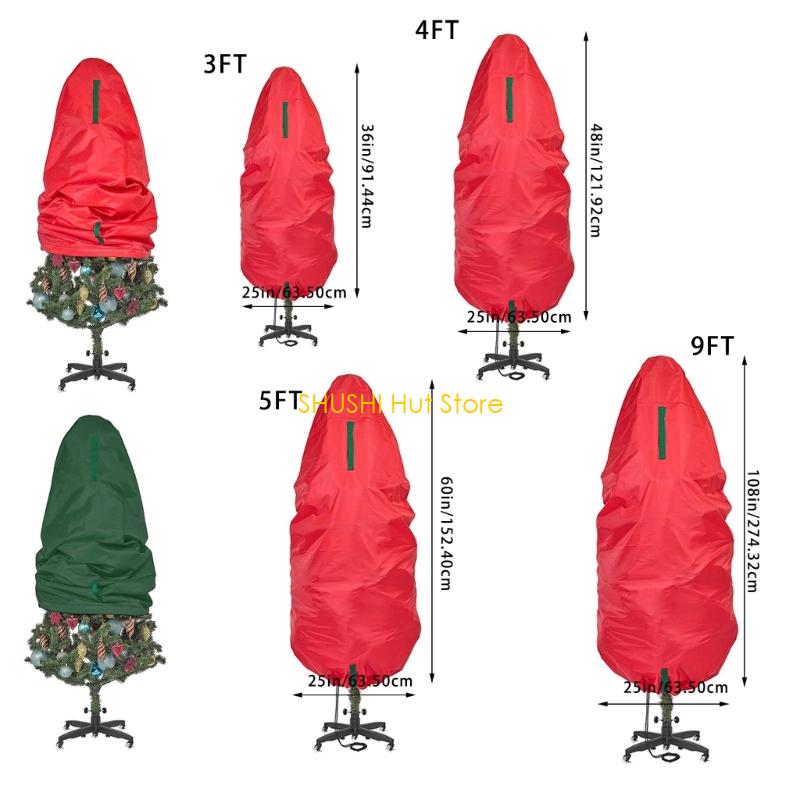 Portable Christmas Tree Storage Bag, Waterproof and Resistant Fabric Design, Accommodates Up To 36x25 Inch D57B