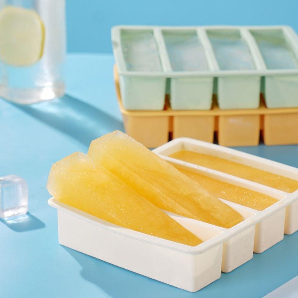 Silicone Ice Mold with Lid Food Sauce Storage New Food Freezing Molds