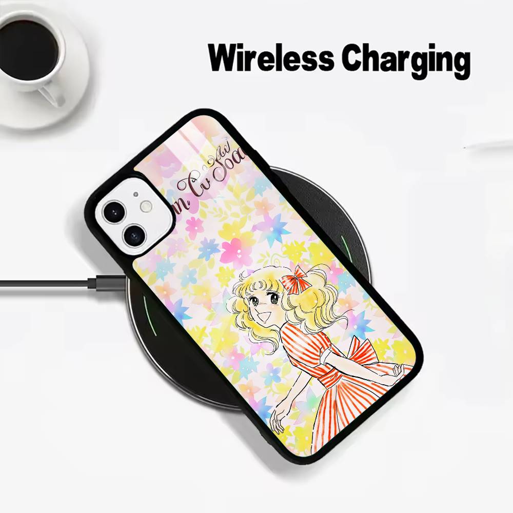 Classic Cartoon-Sweet C-andy C-andy Phone Case For IPhone17 16 15 14 13 12 11 Pro Max 16/15/14Plus Wireless Charger Cover Funda