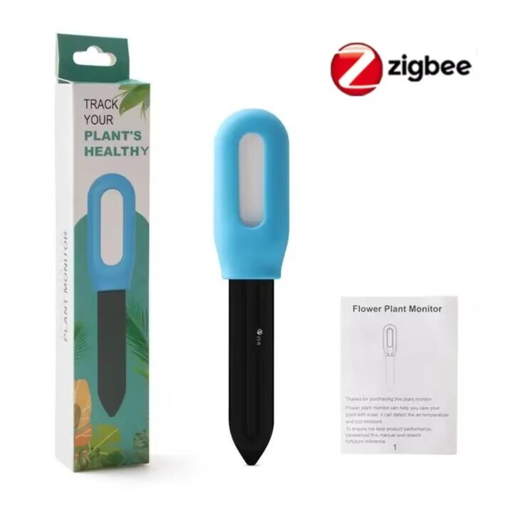 Wireless Soil Monitor 2-Parameter Sensor APP Alerts Zigbee Enabled IP66 Waterproof For Smart Gardens & Botanical Automation