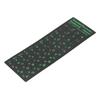 Russian Keyboard Sticker Waterproof Dustproof Green Russian Keyboard Replacement Sticker for Desktop PC Laptop 1.3x1.1cm