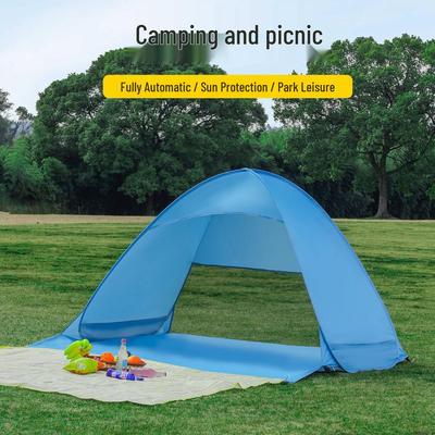 Tenda de Guarda-Sol Automática Dobrável de Abertura Rápida para Exterior para Praia e Lazer