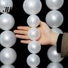 White Bead Wall Hanging Ornament 10Pcs DIY Faux Pearl Garland Staircase Decoration Large Bridal Shower Decor Home Wedding Party Stairway