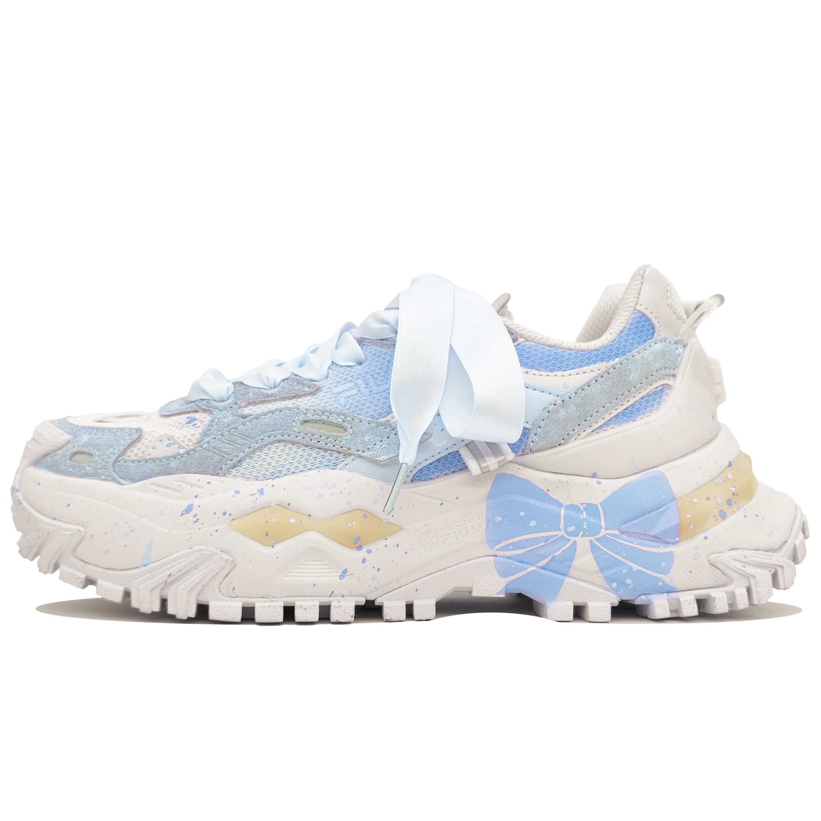 FILA Fusion Low top Chunky Sneakers Women s Iris Blue T12W135211FMM(Team400-) 38.5