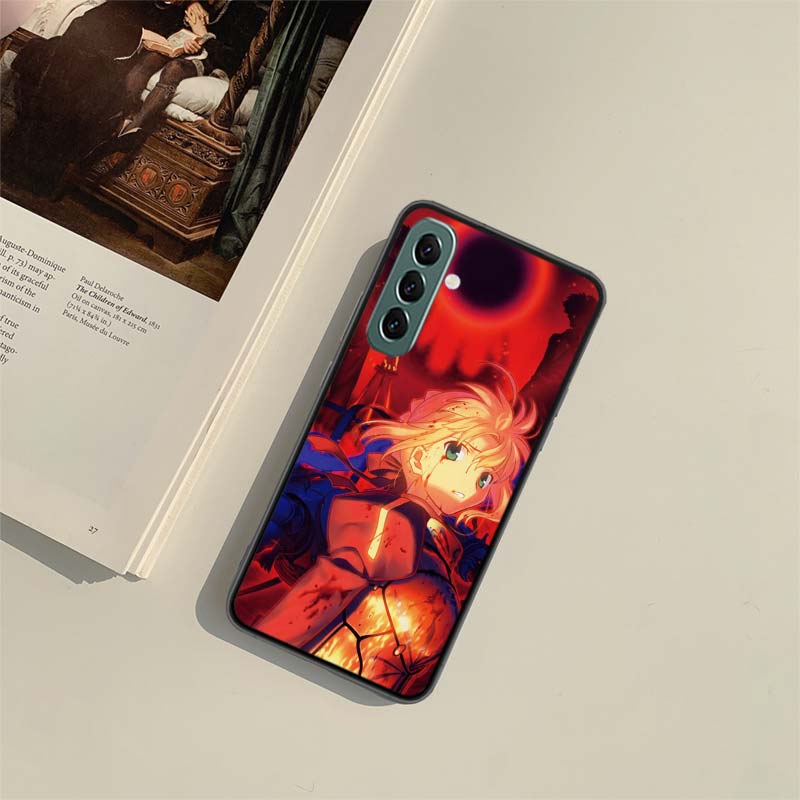 Bilibili F-Fate Stay Night Phone Case For Samsung A04S A05S A15 A25 A35 A55 A14 A24 A34 A54 A71 A51 A41 A31 A21S A11 Galaxy Note
