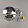 Hemispherical Black and White Pendant Light Base with Arc-Shaped Ceiling Plate
