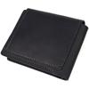 Stylish Wallet with a Coin Holder Inside Made of Genuine Leather GRANDE PELLE Wallet 16802 Black